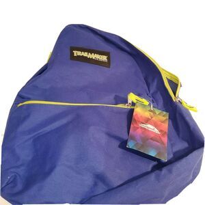 Trailmaker Backpack Blue Green Yellow Straps & Zipper New